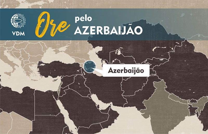 Localização no mapa de Azerbaijão