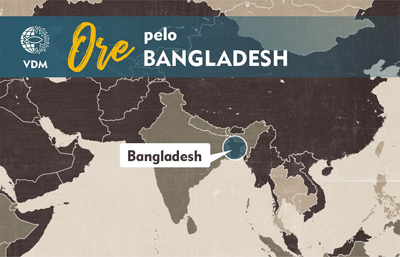 Localização no mapa de Bangladesh