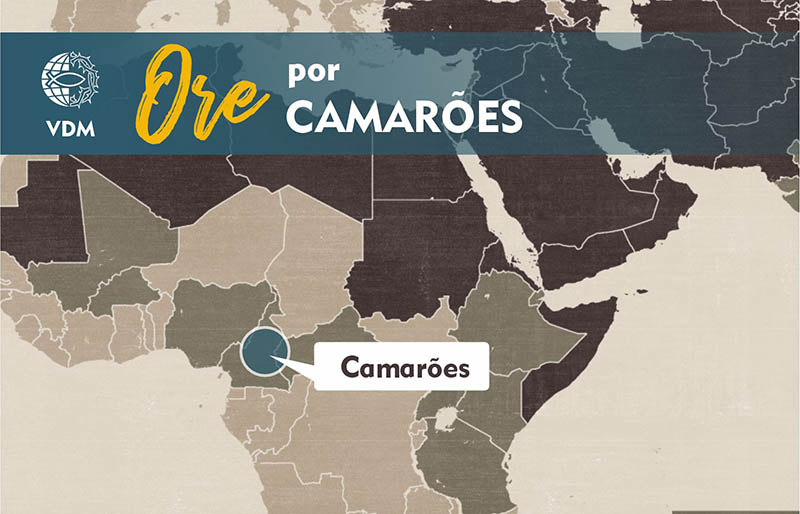 Localização no mapa de Camarões