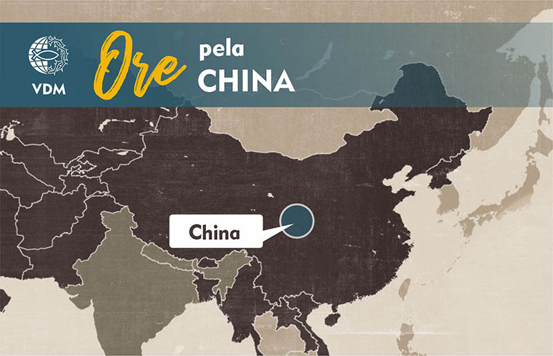 Localização no mapa de China