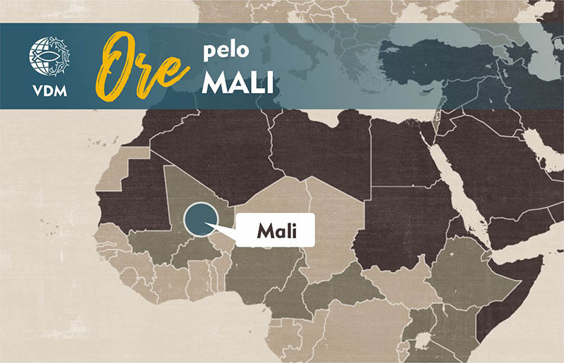 Localização no mapa de Mali