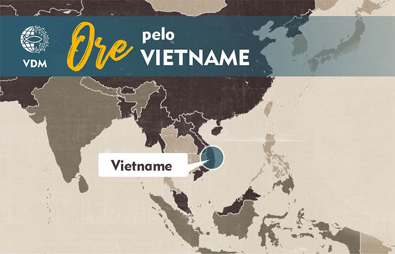 Localização no mapa de Vietname